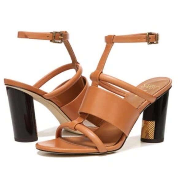 FRANCO SARTO Ollieglad Ankle Strap Sandal In Camel - Picture 1 of 8